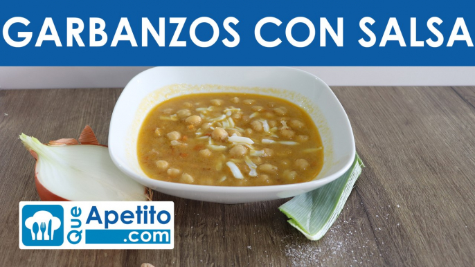 Receta de garbanzos con salsa de almendras fácil y casera | QueApetito