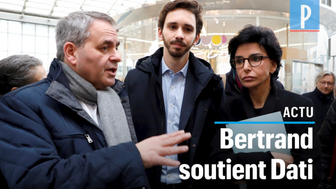 Municipales à Paris : Rachida Dati s'affiche avec Xavier Bertrand à la gare du Nord