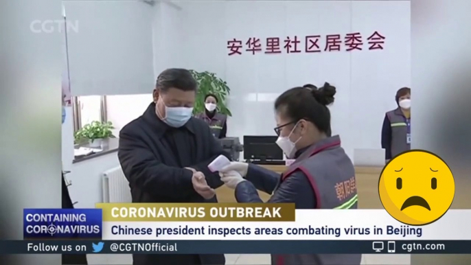 Chinese President wore a mask and landed on the street (KORANAVİRÜS/CORONAVİRÜS)