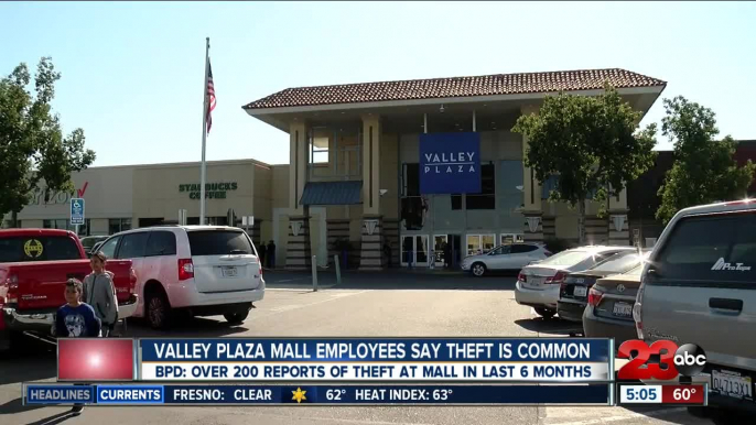 Valley Plaza Mall employees say theft regularly occurs at the mall