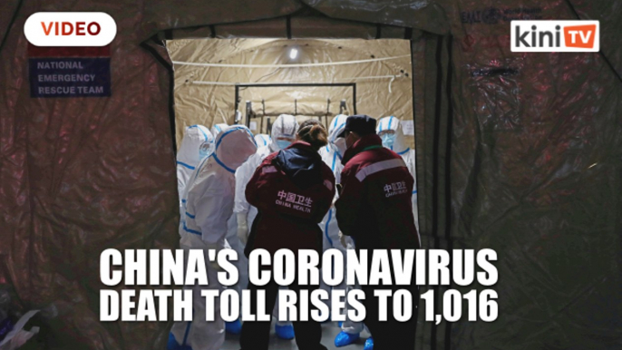 China reports 108 new coronavirus deaths, toll passes 1,000