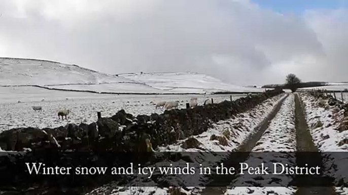 Winter snow in the Peak District