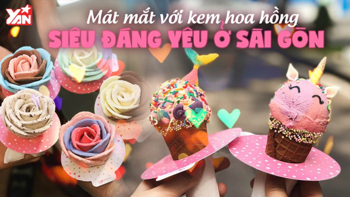 CẬN CẢNH KEM HOA HỒNG MÓN KEM ''HOT TREND'' MÙA VALENTINE II YANNEWS