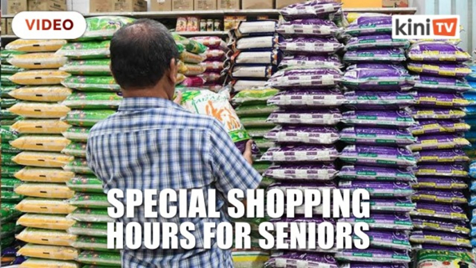 Senior citizens happy with special shopping hours