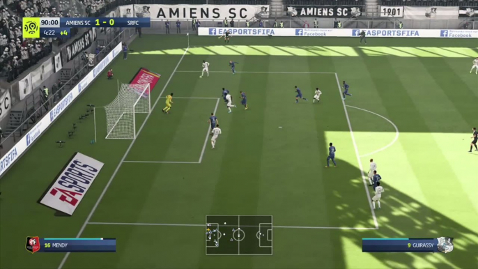 Amiens SC - Stade Rennais sur FIFA 20 : résumé et buts (L1 - 31e journée)