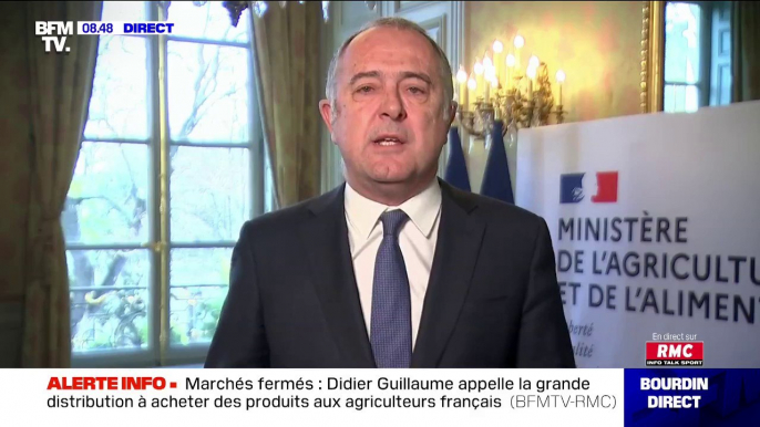 Le ministre de l'agriculture, Didier Guillaume, appelle les citoyens à "acheter français"