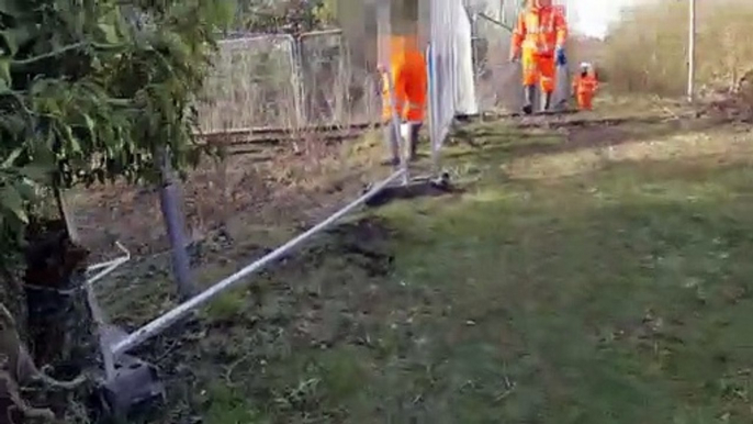 Worker seen coughing over HS2 protestor in Bucks