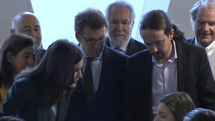 La Reina e Iglesias, juntos por primera vez en un acto de la familia real