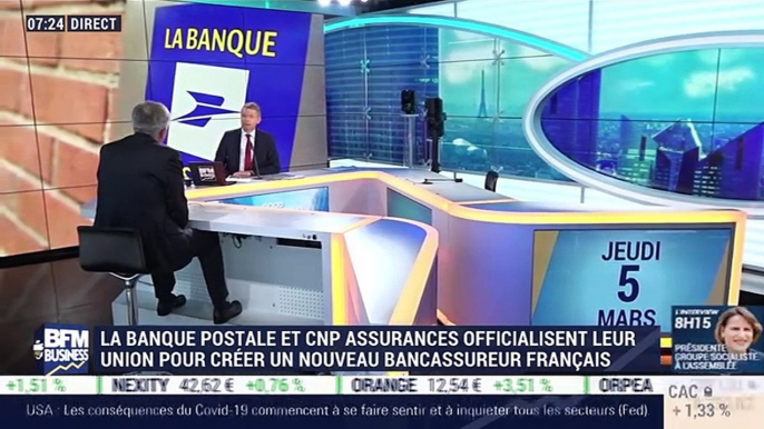 Rémy Weber (La Banque Postale): La Banque Postale et CNP Assurances officialisent leur union pour créer un nouveau bancassureur français - 05/03