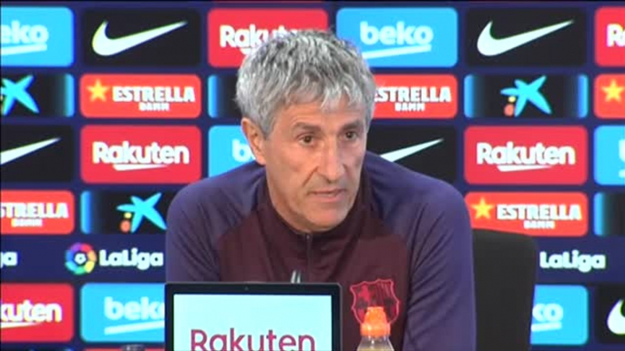 Quique Setién: "Lo único que me preocupa de Eder Sarabia son las formas"