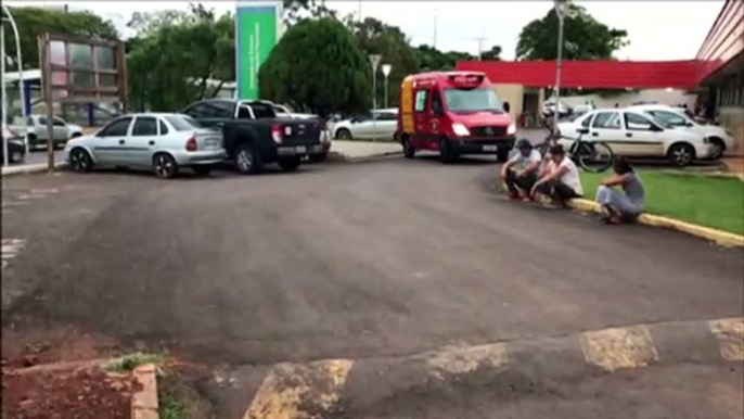 Queda de moto deixa duas vítimas feridas no Bairro Floresta