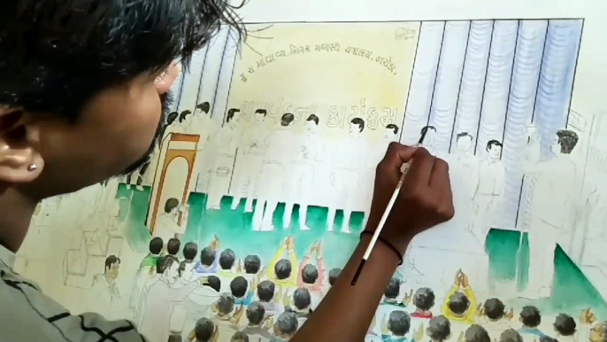 water colour art,gsrtc,naroda workshop,mahendra ar,Water coloring painting water color watercolour art how to watercolor art GSRTC how to make watercolor how to make abstract watercolor art gsrtc watercolor, panting, water colouring, watercolor cityscapes