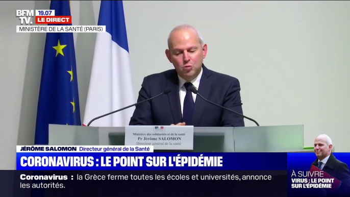 Jérôme Salomon: "Nous sommes au tout début de l'épidémie" de coronavirus en France