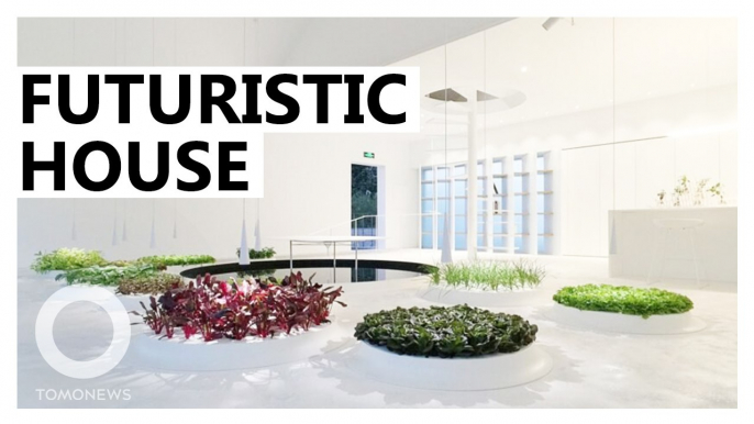 Futuristic green house allows residents to grow crops indoors