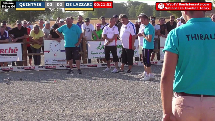 National à pétanque de Bourbon-Lancy 2019 :  16ème QUINTAIS vs DE LAZZARI