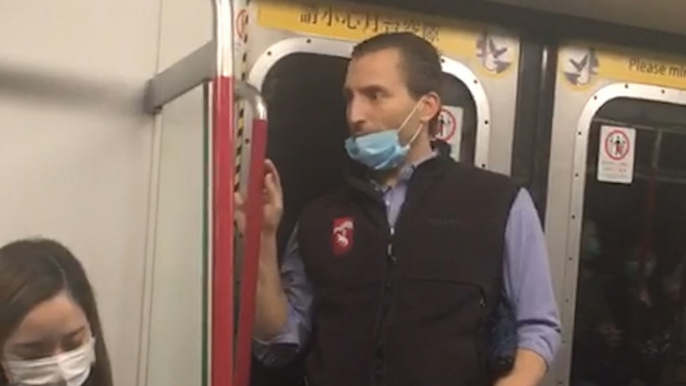 Video of Hong Kong hedge fund manager wiping ‘licked’ finger on MTR handrail outrages internet