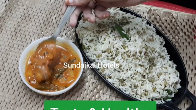 Sprouts Pulao | Protein Rich Pulao | Sattvic recipes | Lunch box rice recipes | Sundaikai Hotels