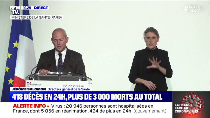 Coronavirus: "plus de 21.000 personnes sont actuellement hospitalisées", selon le directeur général de la Santé