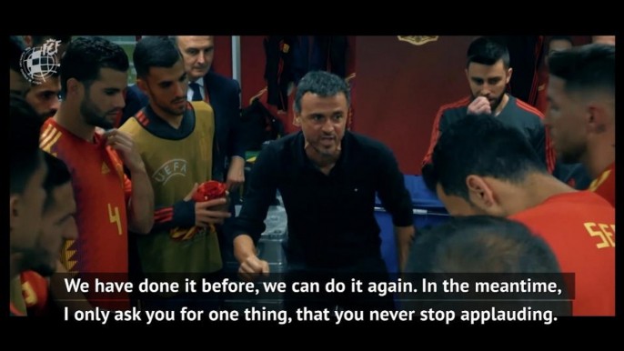 Luis Enrique sends emotional message of solidarity to all of Spain