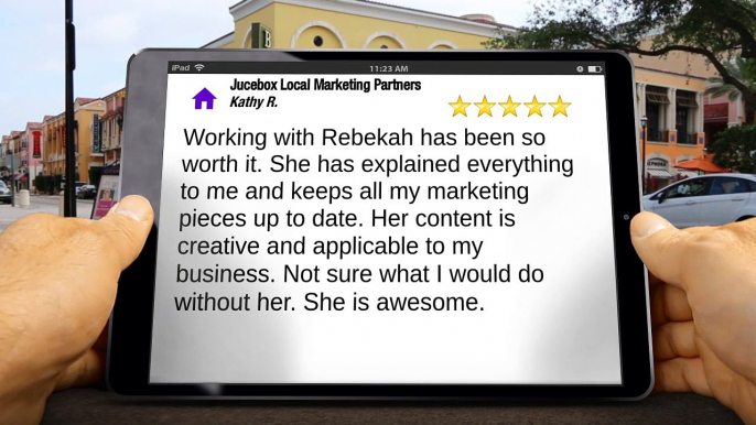 Jucebox Local Marketing Partners Roseville Five Star Review by Kathy Roe