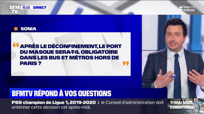 Le masque sera-t-il obligatoire dans les transports hors de Paris? BFMTV répond à vos questions