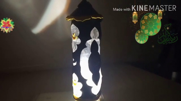 Ramadan mubarak/Eid mubarak/plastic bottles reuse idea/showpiece/bottles ka saman /lantern making /diwali / easy lantern making at home/simple lantern/DIY-Simple craft/home decor /paper craft /decorations /DIY- Ramadan