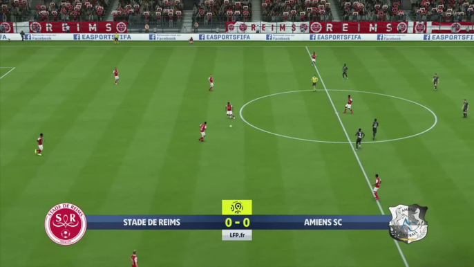 Stade de Reims - Amiens SC sur FIFA 20 : résumé et buts (L1 - 36e journée)