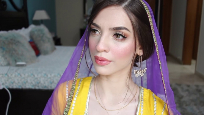 MEHNDI _ MAYON EASY SIMPLE MAKEUP LOOK _ MAROOSHA'S MAKEUP.