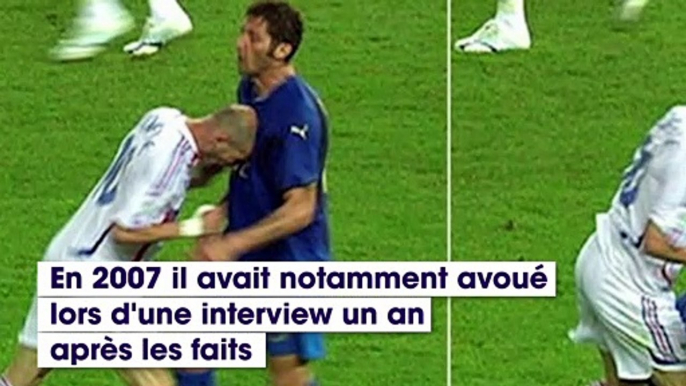 Ce que Materazzi a vraiment dit à Zidane avant de subir le célèbre coup de boule en 2006