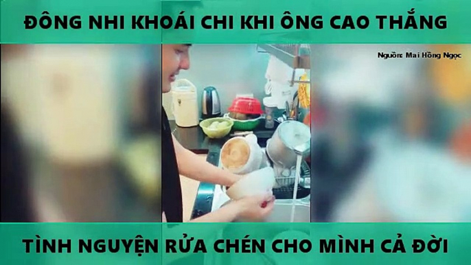 ĐÔNG NHI KHOÁI CHÍ KHI ÔNG CAO THẮNG  TÌNH NGUYỆN RỬA CHÉN CHO MÌNH CẢ ĐỜI