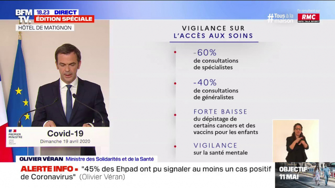 Olivier Véran: "Les Français en souffrance peuvent consulter un psychiatre ou un psychologue par télémédecine ou appeler le 08.00.13.00.00"