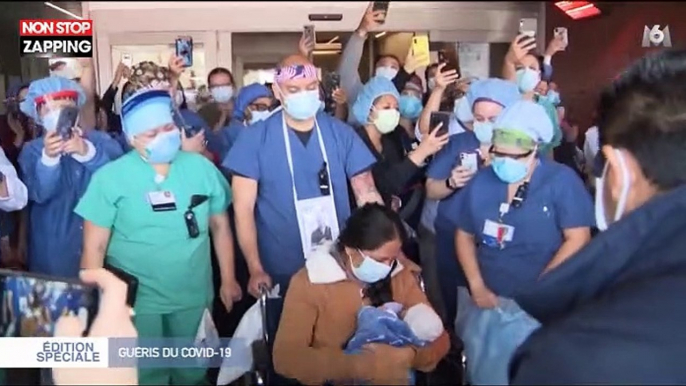 Coronavirus : haie d’honneur pour les patients guéris à l’hôpital (vidéo)