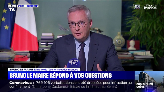 Relance: Bruno Le Maire annonce "110 milliards d'euros de soutien à notre économie"