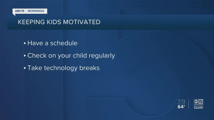 Tips to help children cope and stay motivated