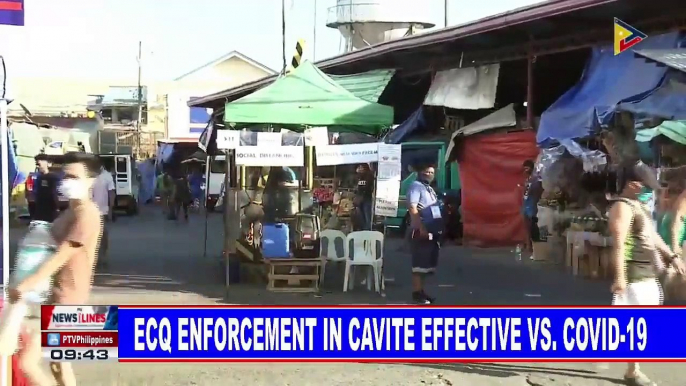 ECQ enforcement in Cavite effective vs CoVID-19