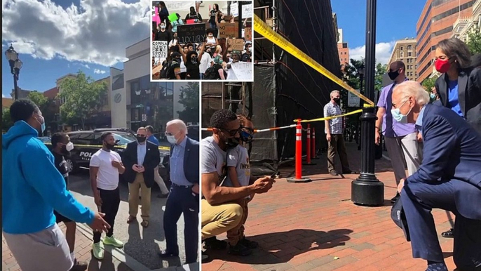 Joe Biden visits a Black Lives Matter protest site in Delaware - Business Insider