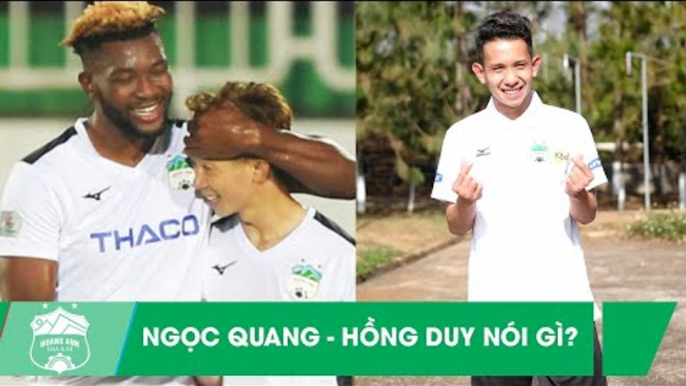 Châu Ngọc Quang, Hồng Duy nói gì sau chiến thắng ngày khai màn V.League 2020? | HAGL Media