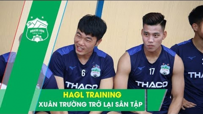 Xuân Trường, Tuấn Anh "vui như Tết" ở buổi tập trước đại chiến DNH Nam Định - HAGL | HAGL Media