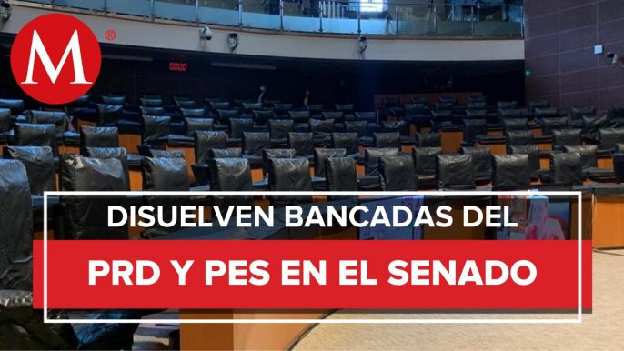 PRD y PES se quedan sin bancada en el Senado por falta de legisladores