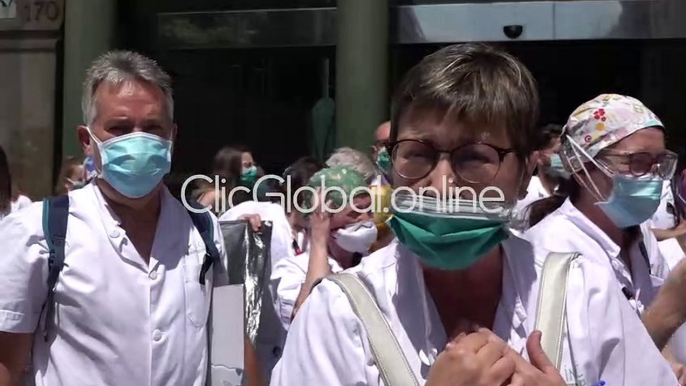 Las protestas de los sanitarios se extienden por toda Cataluña