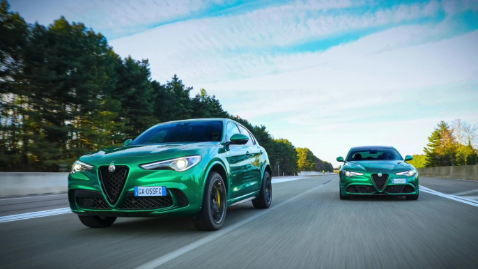 Alfa Romeo Giulia Quadrifoglio und Alfa Romeo Stelvio Quadrifoglio im neuen Modelljahr noch leistungsfähiger in allen Bereichen