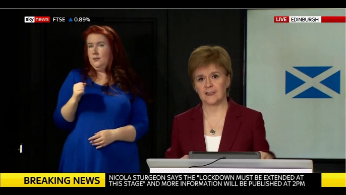 Nicola Sturgeon updates the country on COVID19 - lockdown to continue until it is SAFE for SCOTLAND