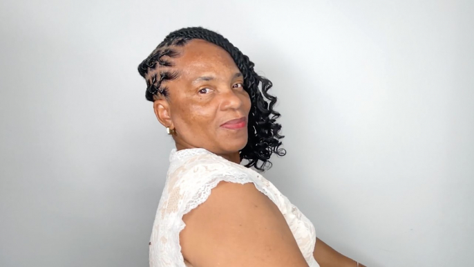 Side Loc Updo with Two Strand Twist | The Braid Up