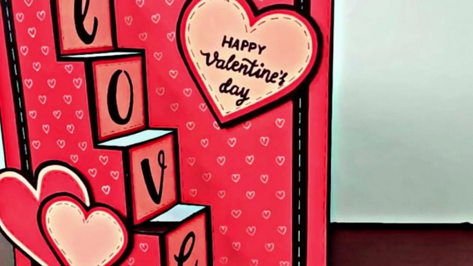 diy valentines day cards _handmade greeting cards _ trifold card tutorial