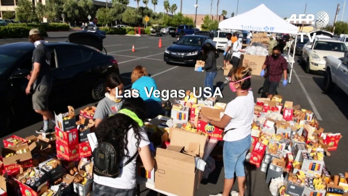 Casinos become food banks as Las Vegas workers wait out lockdown