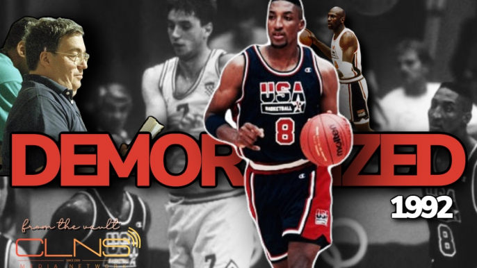 Kukoc Gets Demoralized By Michael Jordan & Scottie Pippen in 1992 Dream Team Game - Original Footage