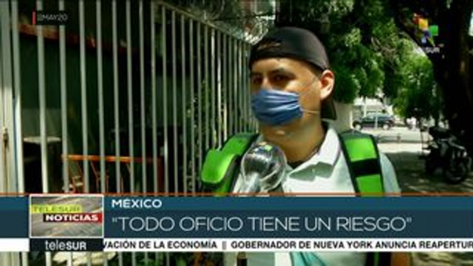 México: repartidores de alimentos, oficio en auge durante pandemia