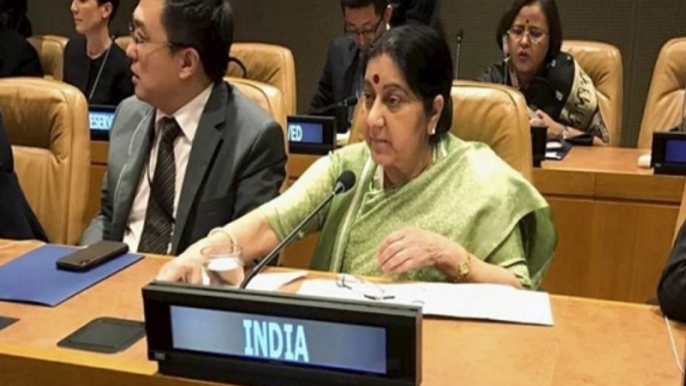 Peace in South Asia essential for progress, says Sushma Swaraj at UNGA