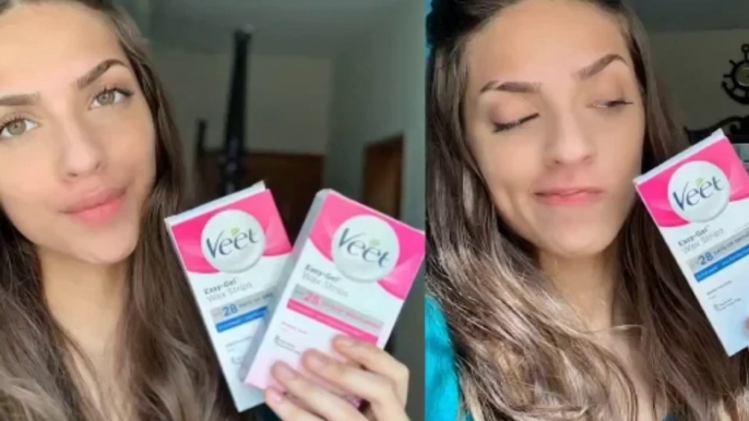 How To use veet face wax strips|MAROOSHA'S MAKEUP