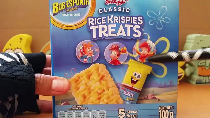 Unboxing Caja Kellogs Classic Rice Krispies Treats Bob Esponja Al Rescate Pelicula Año 2020